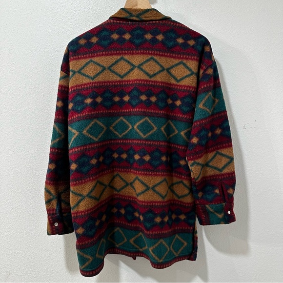 Western Tribal Flannel‎ Fleece Shacket M - Picture 7 of 9